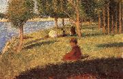 The Person sat on the Lawn Georges Seurat